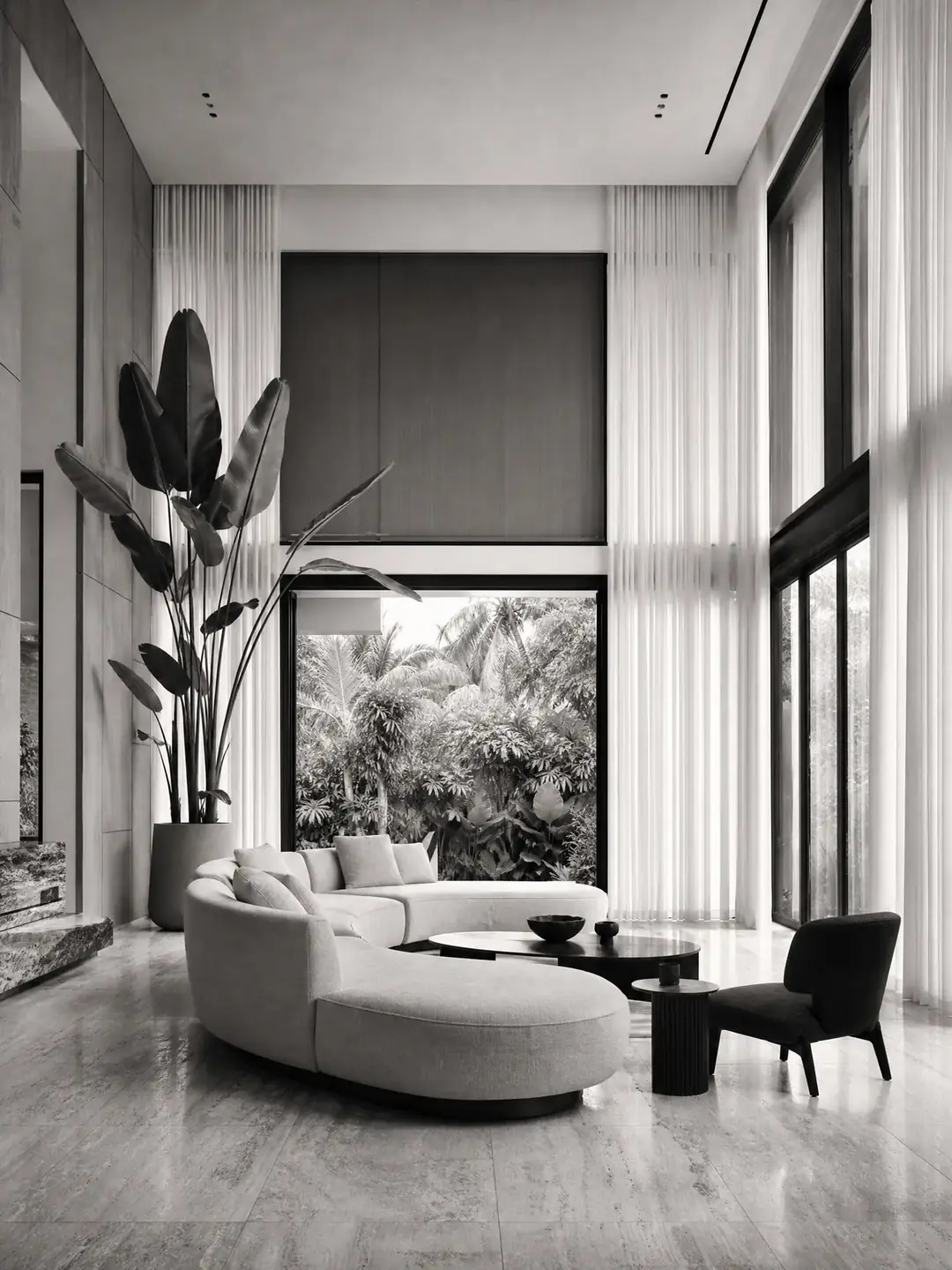 Contemporary Johor Bahru living room photographed for a luxury real estate listing