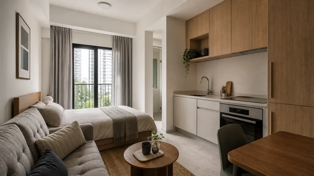 Original Bachmeijer visual study for the Magazine guide “How to Photograph Small Apartments Honestly and Clearly”, covering property media and professional portraits in Singapore and Johor Bahru.