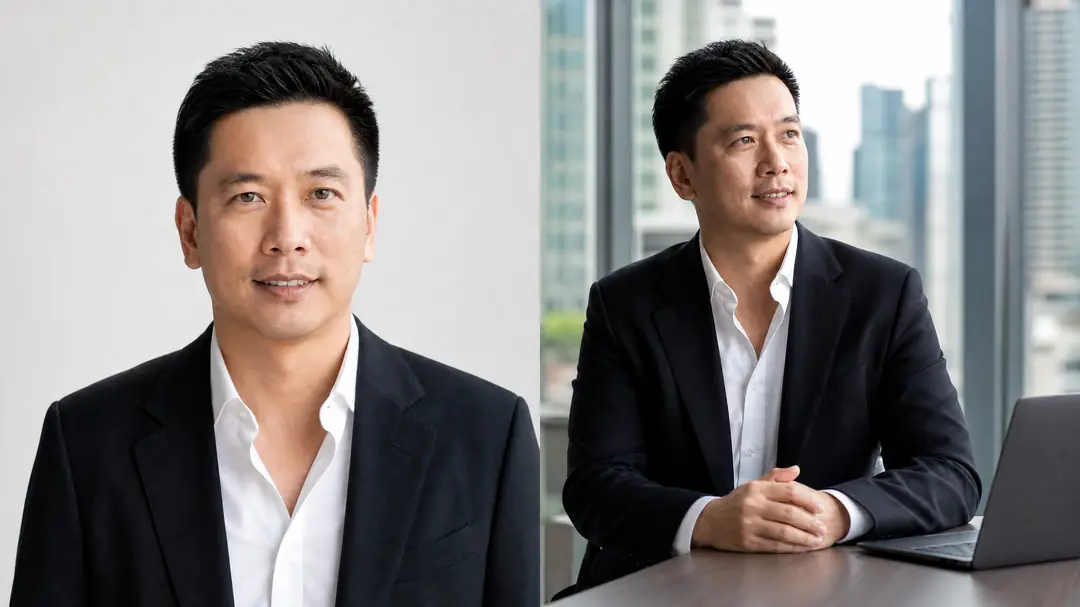 Original Bachmeijer visual study for the Magazine guide “Environmental Portraits or Clean Headshots: Choosing the Right Format”, covering property media and professional portraits in Singapore and Johor Bahru.